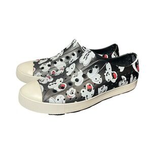 Native Disney Shoes Unisex Men 8 Women 10 Black Mickey Mouse Disney Print